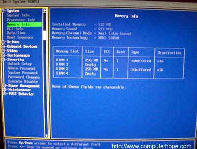 bios and cmos settings