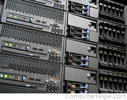 Multiple servers in a server rack