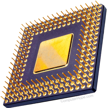 Illustration of a CPU.
