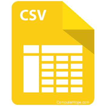 CSV file example