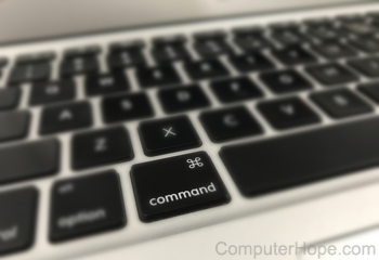 Command key location on Mac keyboard