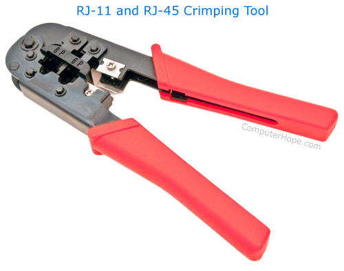 Phone and Networking crimping tool