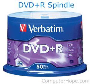 DVD+R Spindle
