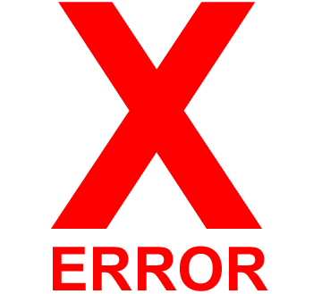 Red X Error