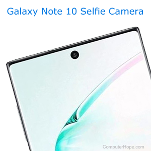 Galaxy Note 10 selfie camera