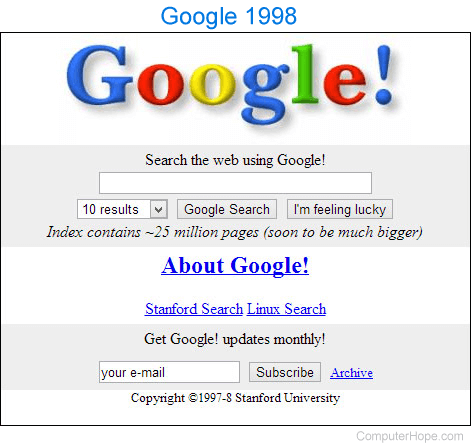 Google in 1998