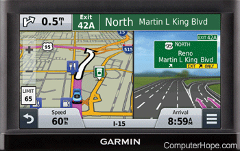 Garmin GPS-Gerät.