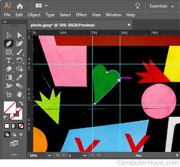 Illustration: Using Adobe Illustrator.