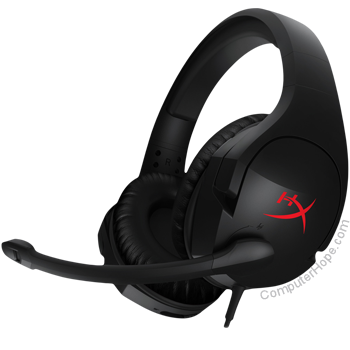 Headset HyperX Cloud dengan mikrofon