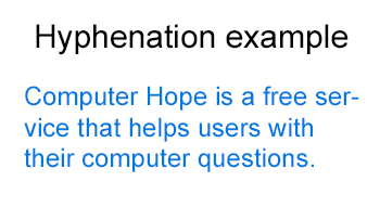 hyphenation hyphenated hope computer updated
