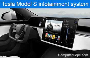Tesla Model S infotainment system