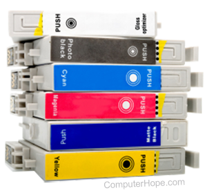 Ink cartridges for a printer