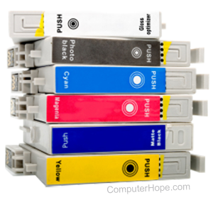 Inkjet printer ink cartridges