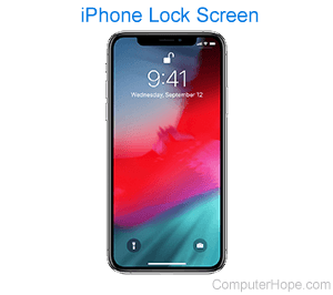 iPhone lock screen