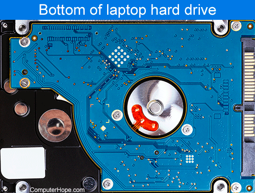 Laptop hard disk drive hard disk controller