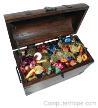 treasure box with Loot