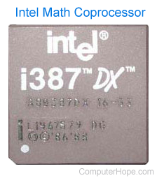 80387DX with math coprocessor