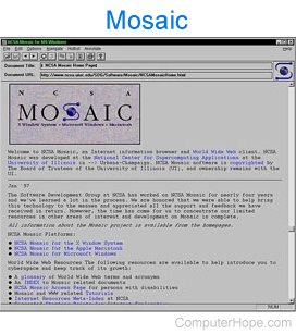 NCSA Mosaic 1.0