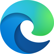 Microsoft Edge logo.