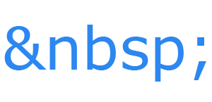 nbsp or non-breaking space