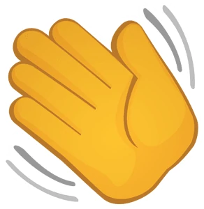 Nitro Type waving hand sticker