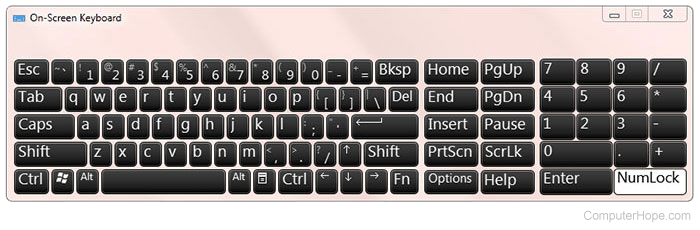 Microsoft Windows On-Screen Keyboard