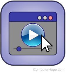 Illustration: Playback of a video file.