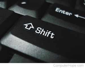 Keyboard Shift key