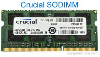 SODIMM memory chip