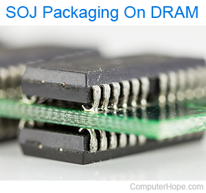 SOJ Packaging on DRAM.