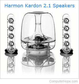 Harman Kardon Soundsticks III 2.1 channel multimedia speaker system with subwoofer