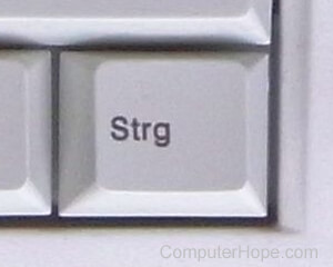 Strg key