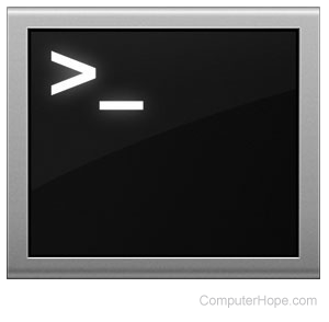 Underscore cursor at a terminal screen prompt
