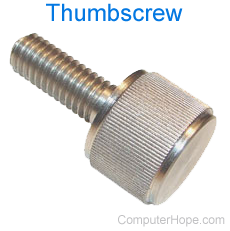 Example of a thumbscrew.