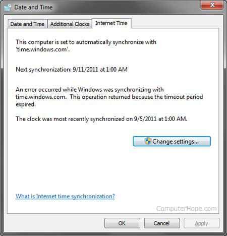 Windows time server