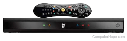 TiVo DVR box with remote