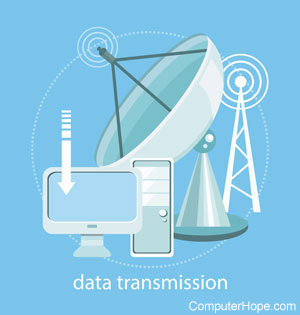 Illustration of data transmission.