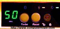 486 computer turbo button