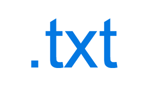 The .txt file extension.