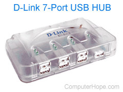 D-Link 7-port USB Hub