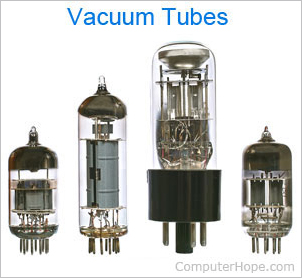 first generation of computer image vaccum tube