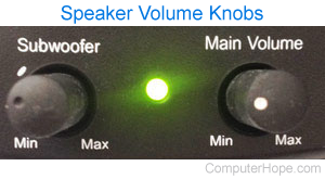 Speaker volume knobs