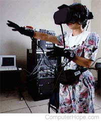 VR (Virtual Reality) picture