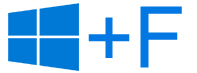 Windows key+F keyboard shortcut