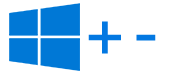 Windows key+minus keyboard shortcut