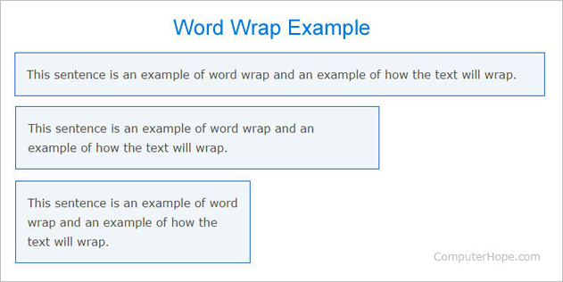 Word wrap