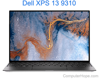 Dell XPS 13 9310 laptop.