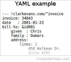 YAML example