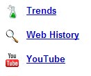 Google online web history
