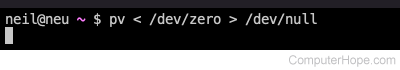 Using pv to test the speed of pipes in the bash shell on macOS Monterey 10.4 by piping /dev/zero to /dev/null